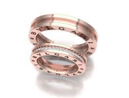 Помолвочные кольца BVLGARI b zero 3D модель