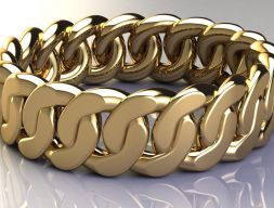Цепь Золотое кольцо 3D модель