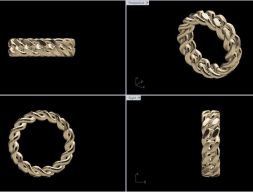 Кубинское кольцо 3D модель