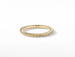 Кольцо помолвочного кольца David Yurman Cable в европейском размере 3D модель