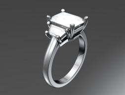 Модель помолвочного кольца для 3D-печати