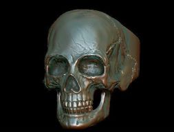 кольцо с черепом 3D модель