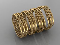 GC GOLD T160- Diamond solitarie золотое кольцо 3D модель