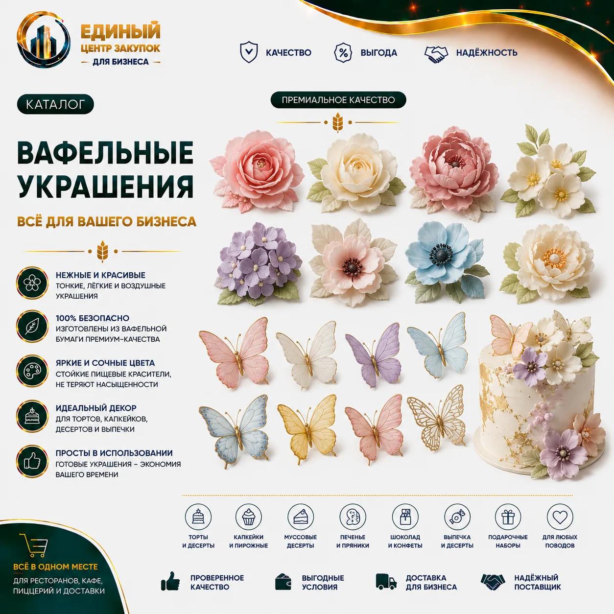 Вафельные украшения