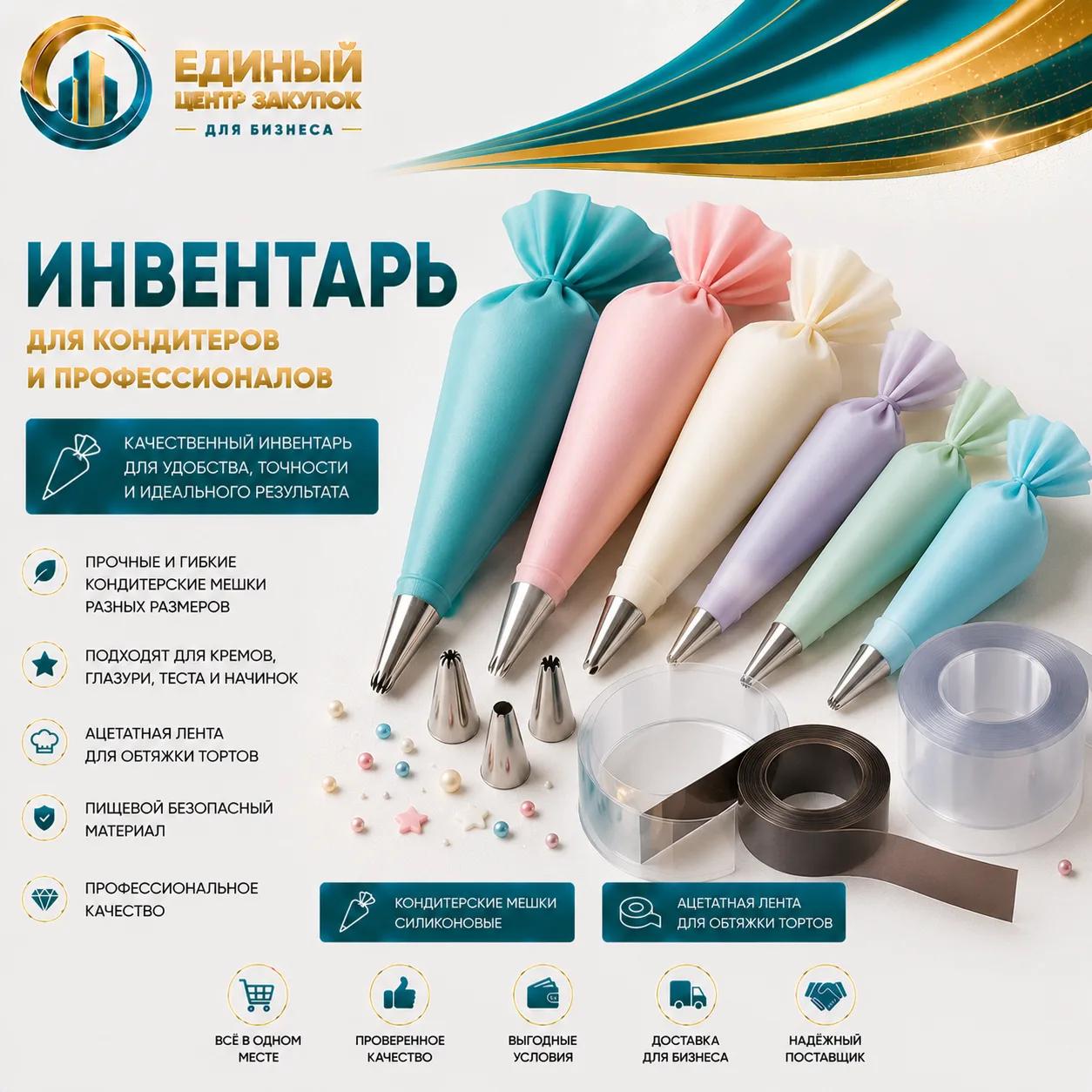 Ацетатная лента и мешки кондитерские