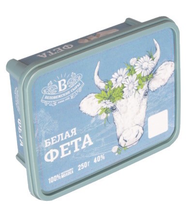 Сыр "Белая Фета" 250гр кор 40% Сыр "Белая фета" м.д.ж.40% 250 гр