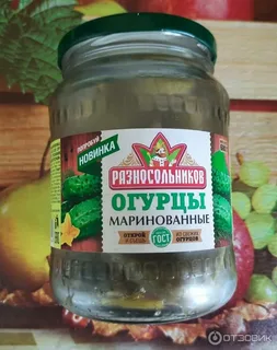 Огурцы маринованные ст/бан. 1.5л/6шт.
