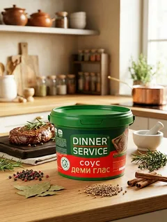 Соус Демиглас сухой Dinner Service 1.5кг/4шт/кор.