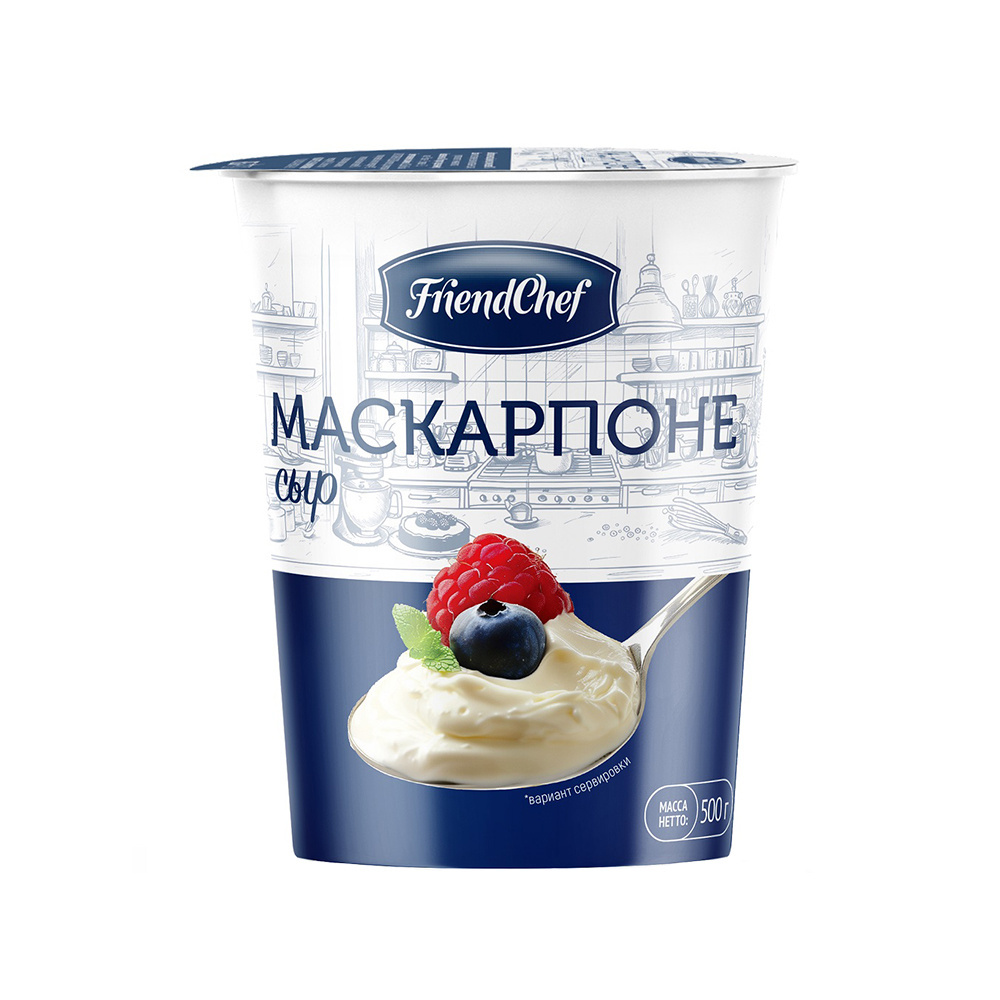 Маскарпоне Френдшеф 82% 500гр/6шт/кор.
