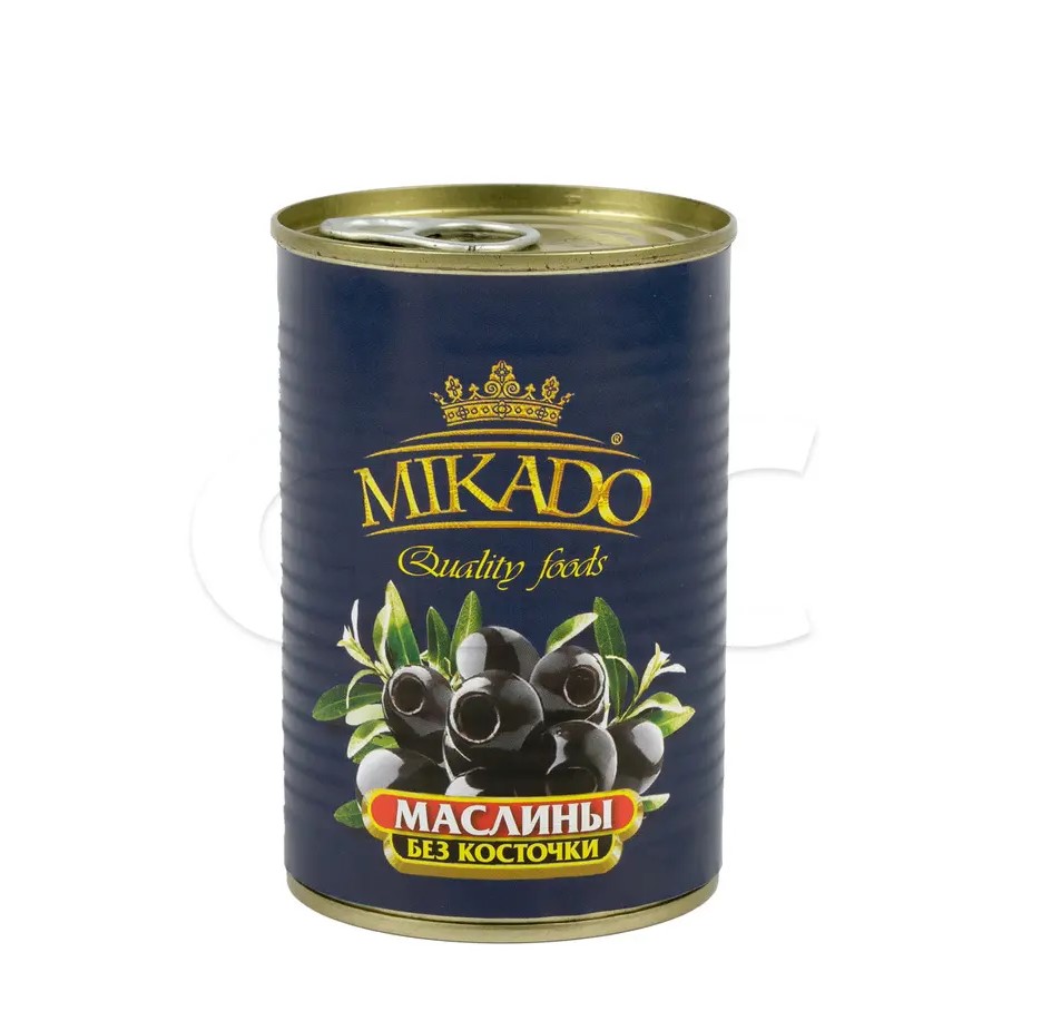 Маслины без косточки Микадо 314мл./280гр./90гр./12шт./кор.