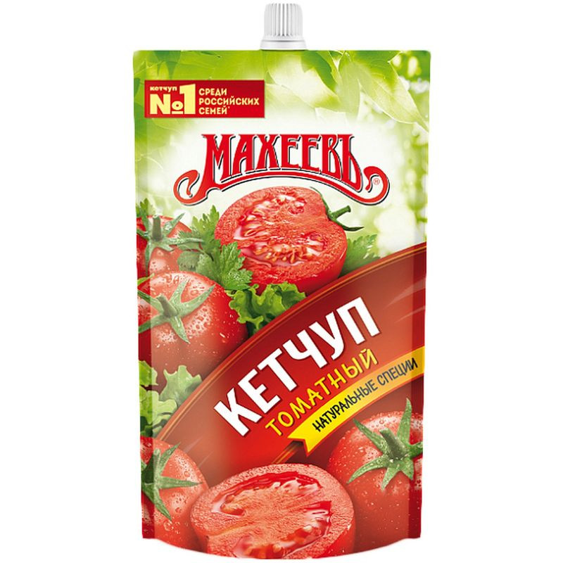 Кетчуп томатный д/п 500гр./10шт/кор. МАХЕЕВ