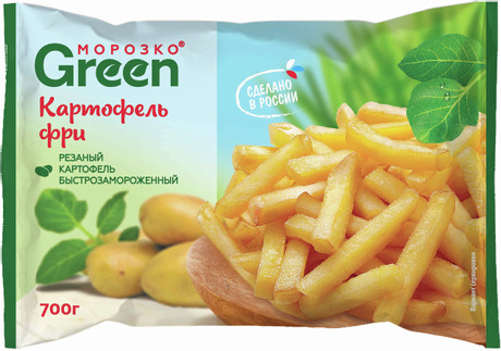 Картофель фри Морозко Green резаный 700г