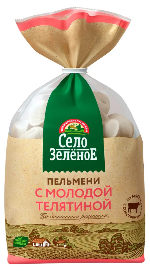 Пельмени Село Зеленое с молодой телятиной 800г