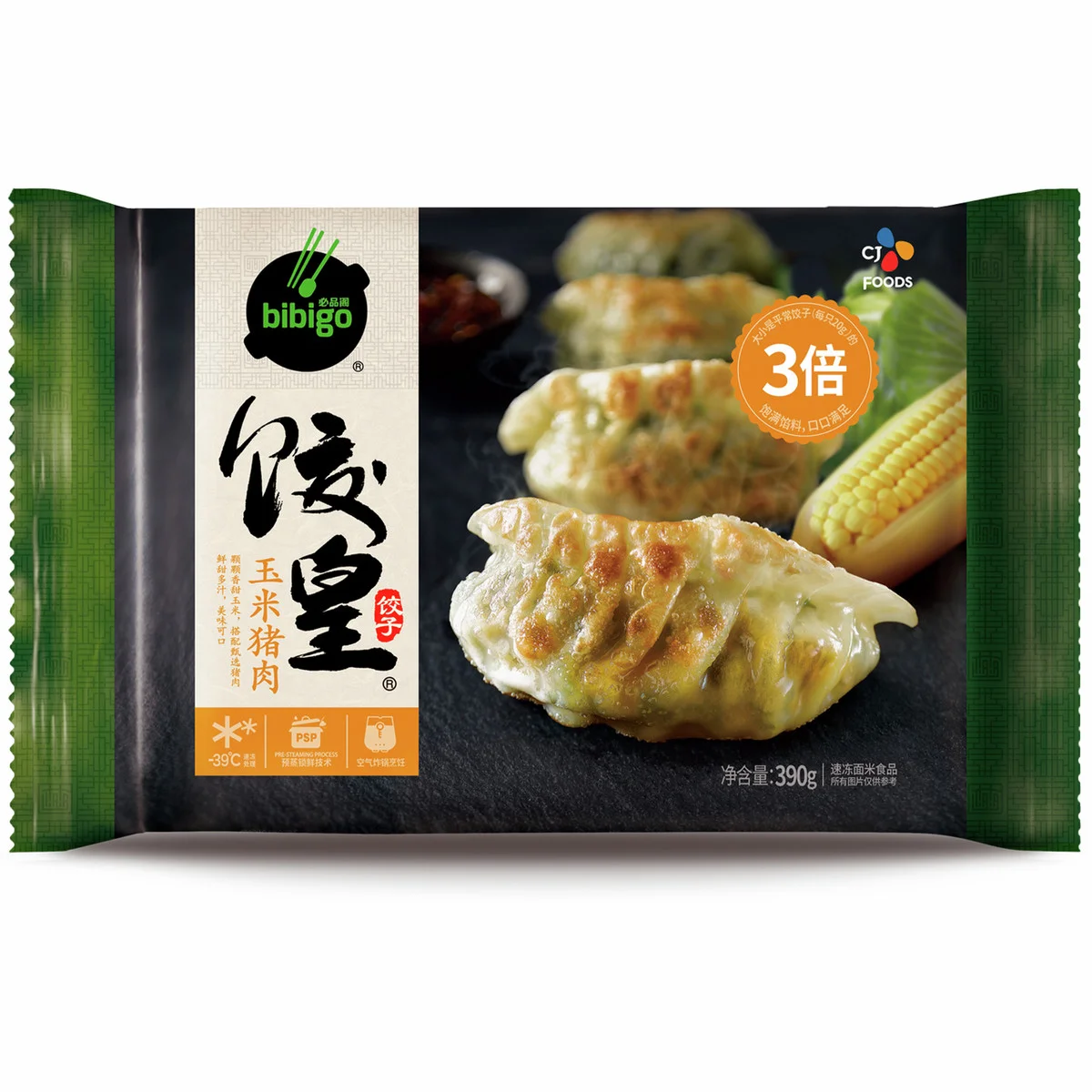 Дамплинги Bibigo со свининой и кукурузой 390г