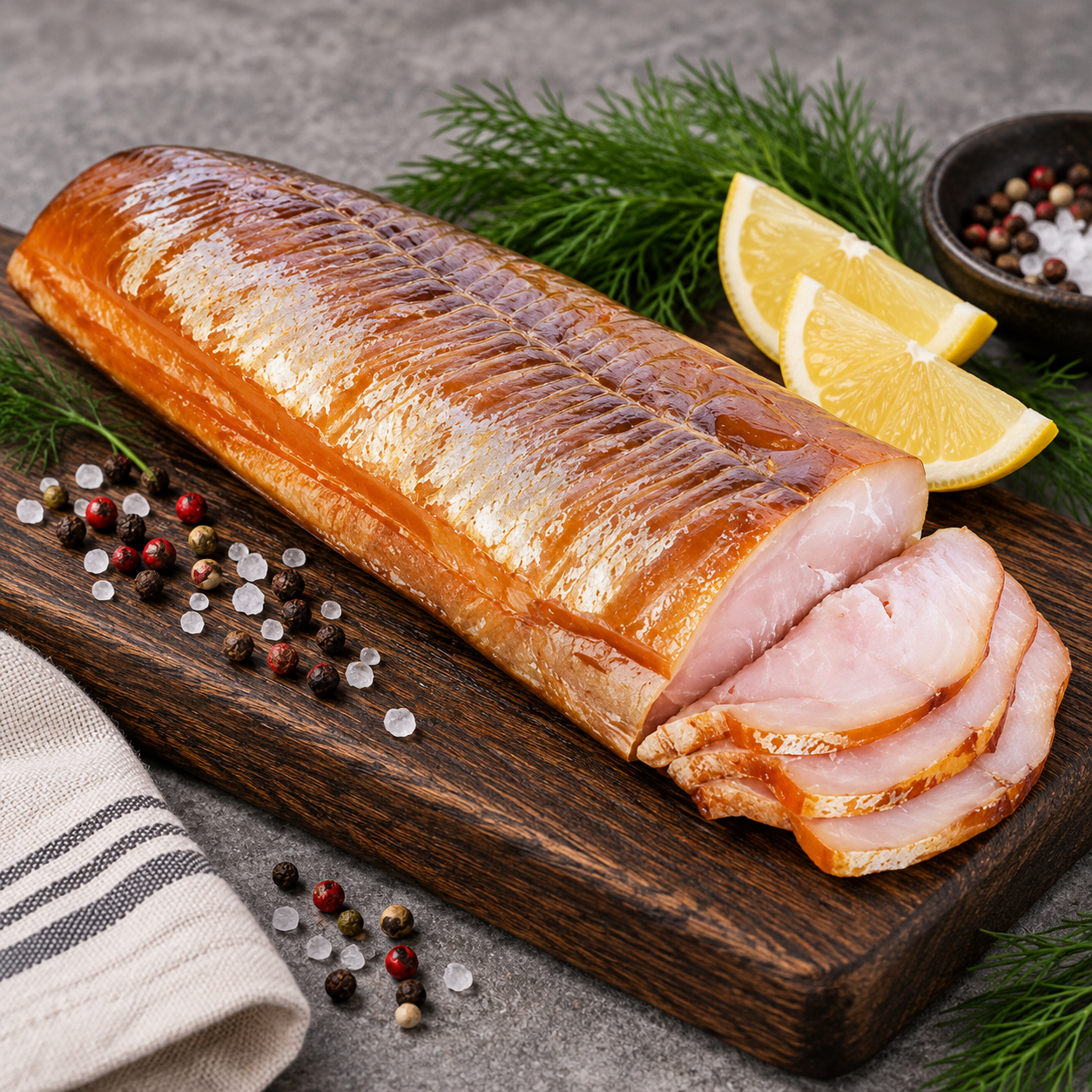 Нельма холодного копчения 1-2кг.