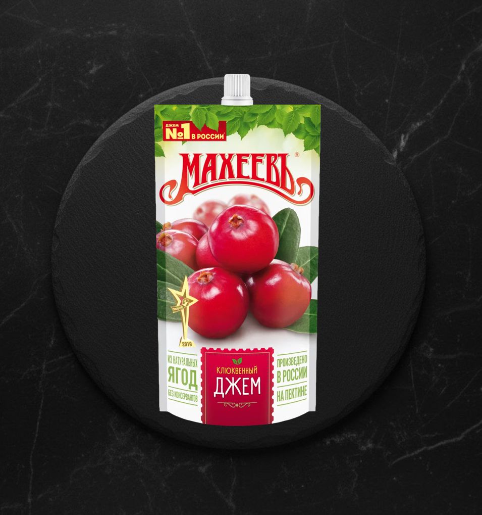 Джем клюквенный Махеев 400г (д/пак)