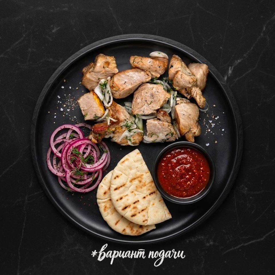Шашлык свиной жареный (готовый)