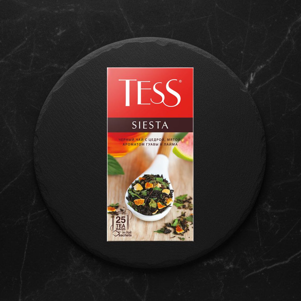 Чай чёрный Tess «Siеsta» (Тесс Сиеста) 25п