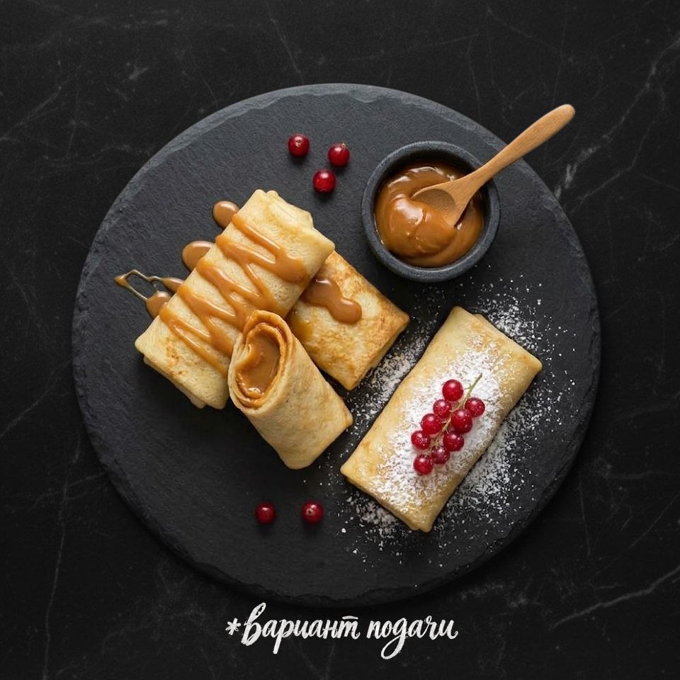 Блинчики Брусянские с вареной сгущенкой вес