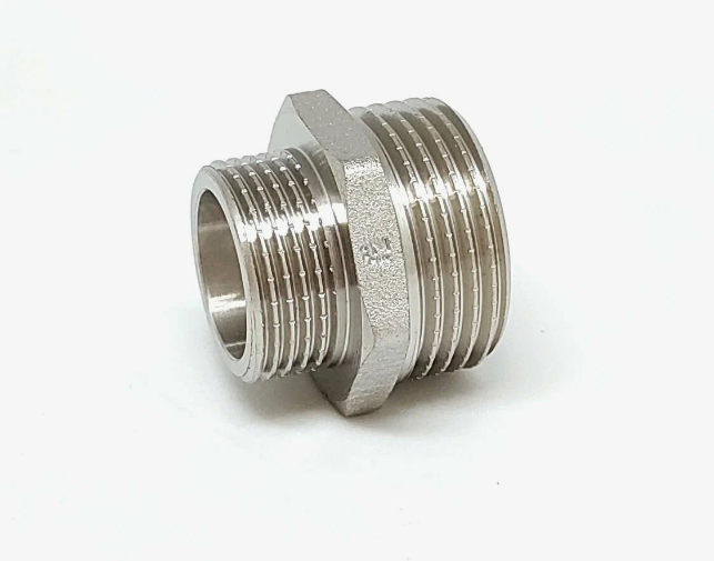 Ниппель переходной 3/4" * 1/2" НР никелированный (SM032N; SM023N) [10-200], ZEISSLER, ZSr.161.020504