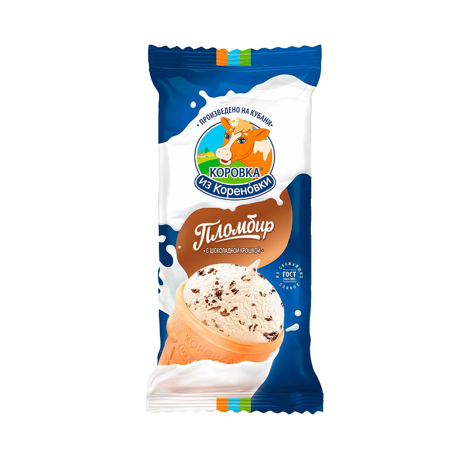 Мороженое КизК стакан шок. крошка 80г