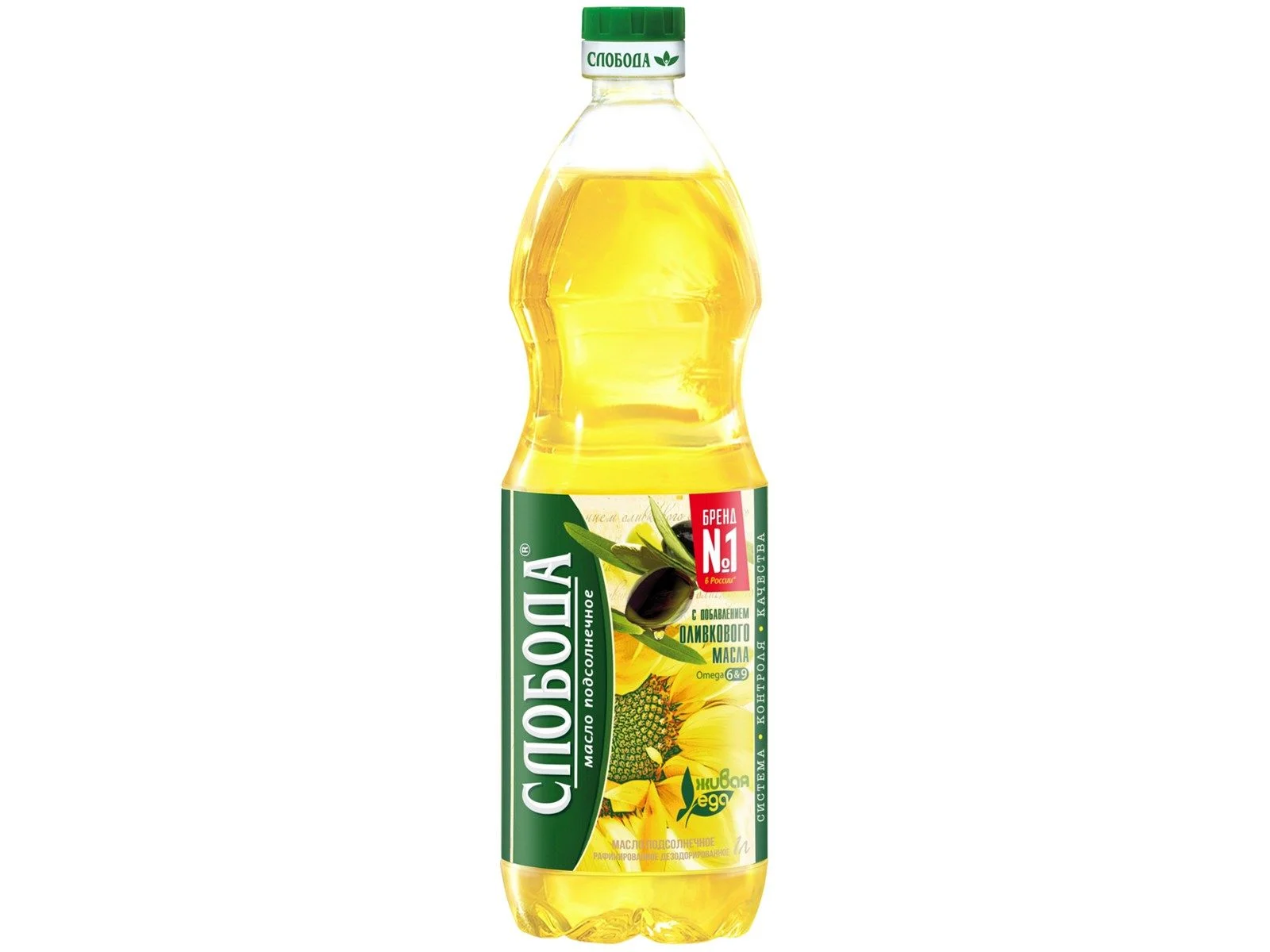 Масло подс/олив. Слобода 1л пл/б