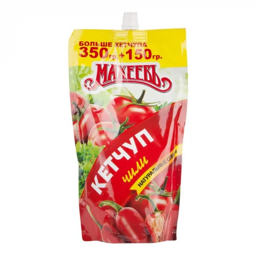 Кетчуп Махеев Чили 500г дойпак
