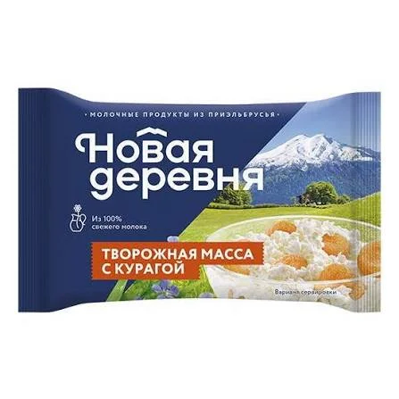 Творожная масса Нов деревня 4% 180г Курага
