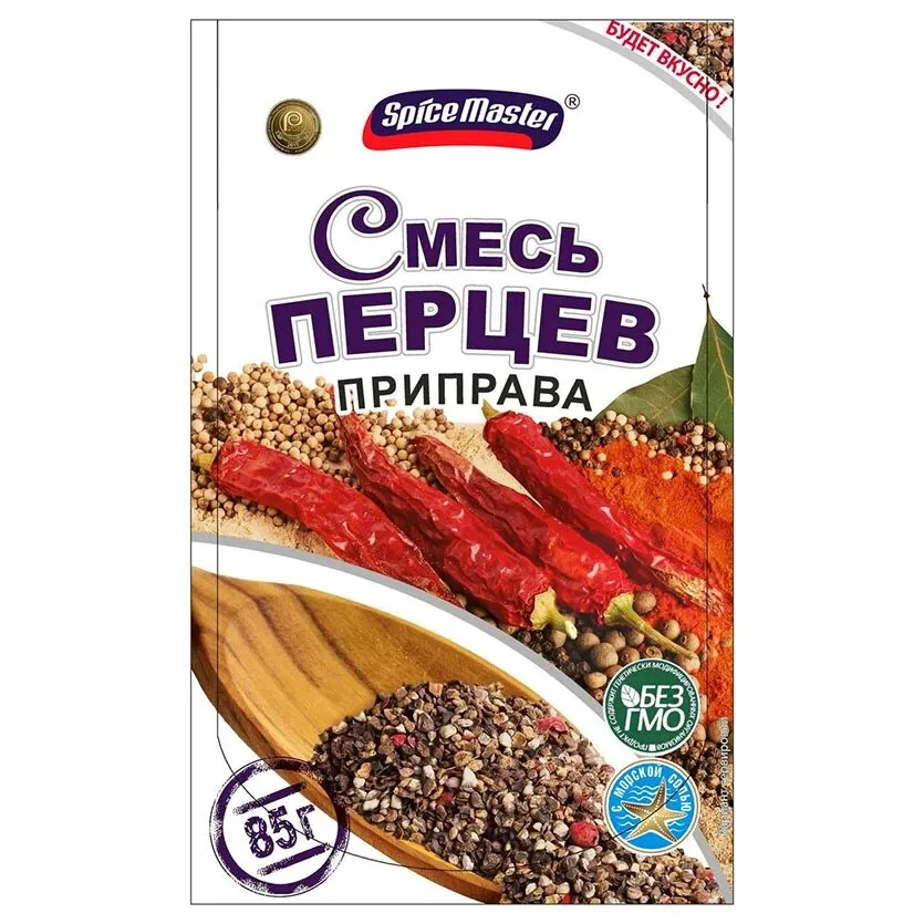 Приправа СпайсМастер Смесь перцев мол. 85г