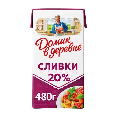 Сливки ДвД стер. 20% 480г