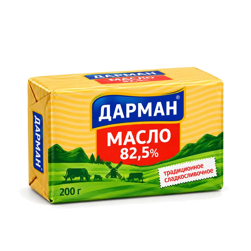 Масло крестьянское Дарман 82,5% 200г