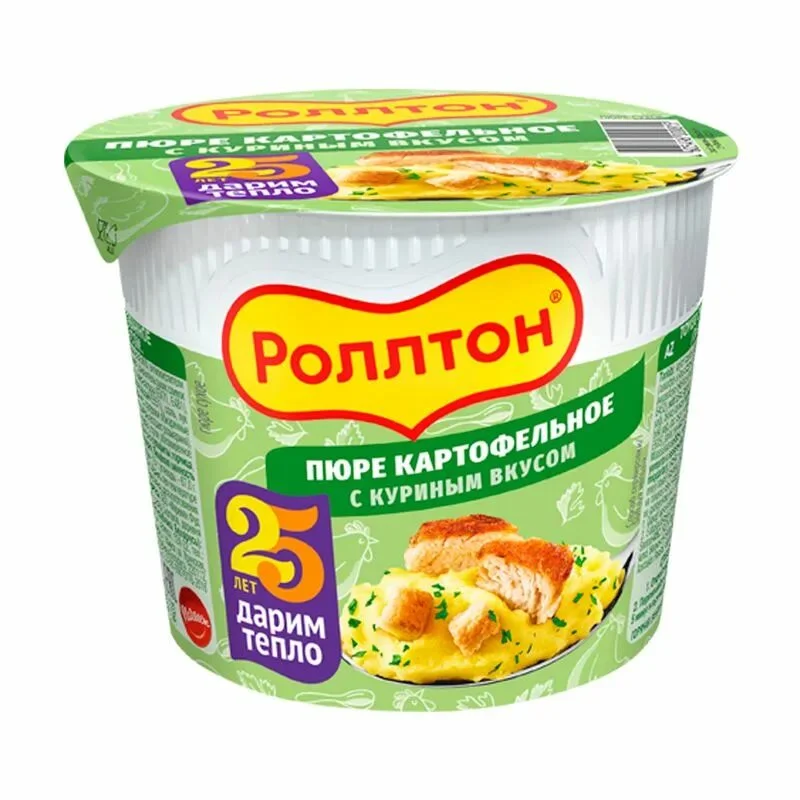 Пюре карт. Роллтон с курицей 40г ст.