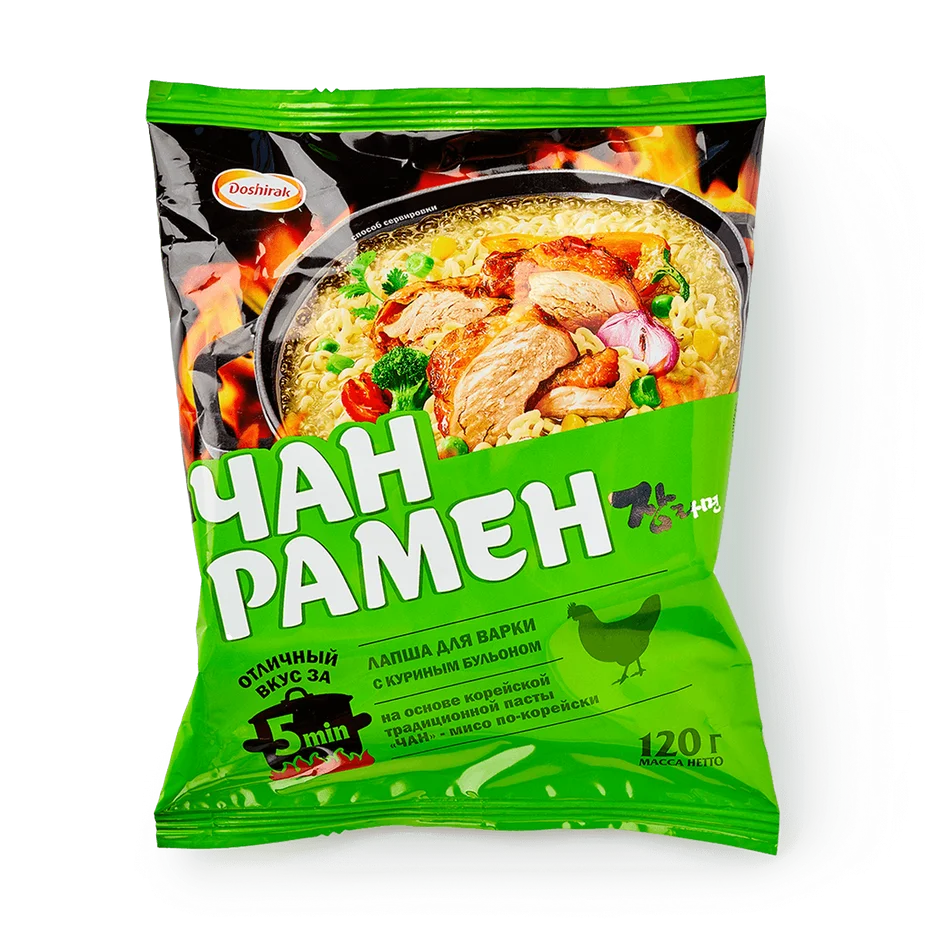 Лапша Доширак ЧАН РАМЕН с куриным бульоном 120гр м/уп