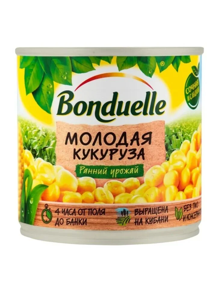 Кукуруза Бондюэль молодая 425г ж/б