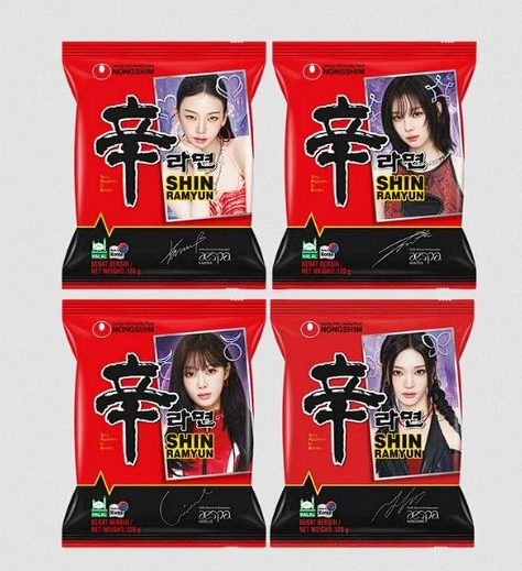 ОФИЦИАЛЬНЫЙ K-pop мерч AESPA & SHIN RAMYUN NONGSHIM