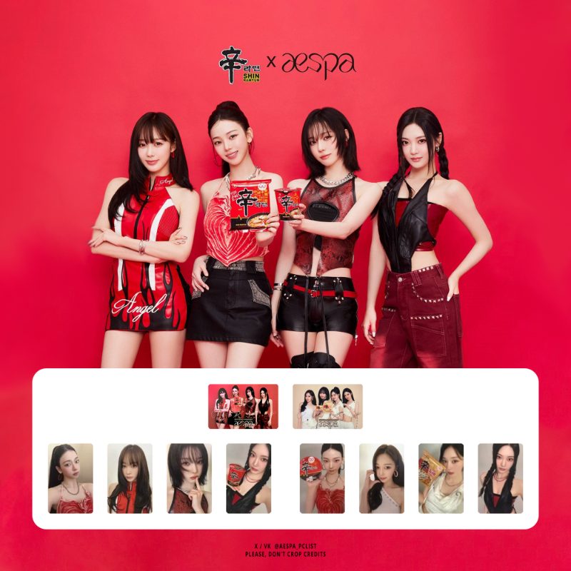 ОФИЦИАЛЬНЫЙ K-pop мерч AESPA & SHIN RAMYUN NONGSHIM