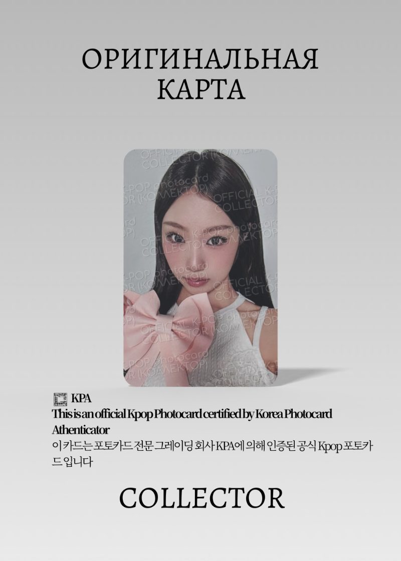 Чонын IZNA SEASON'S GREETINGS 2026 | GREETING Официальная K-pop фотокарта (CG/IZ/26/05)