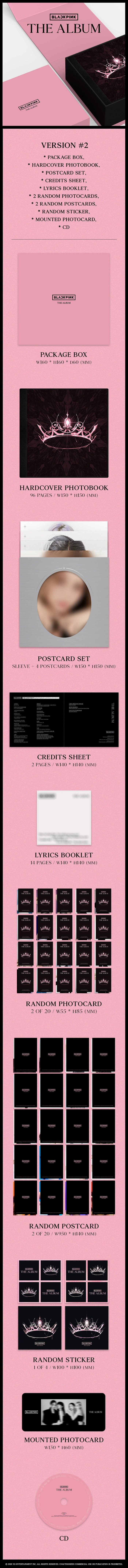 BLACKPINK THE ALBUM Альбом | RANDOM Ver. Официальный K-pop альбом (A/BP/TA)