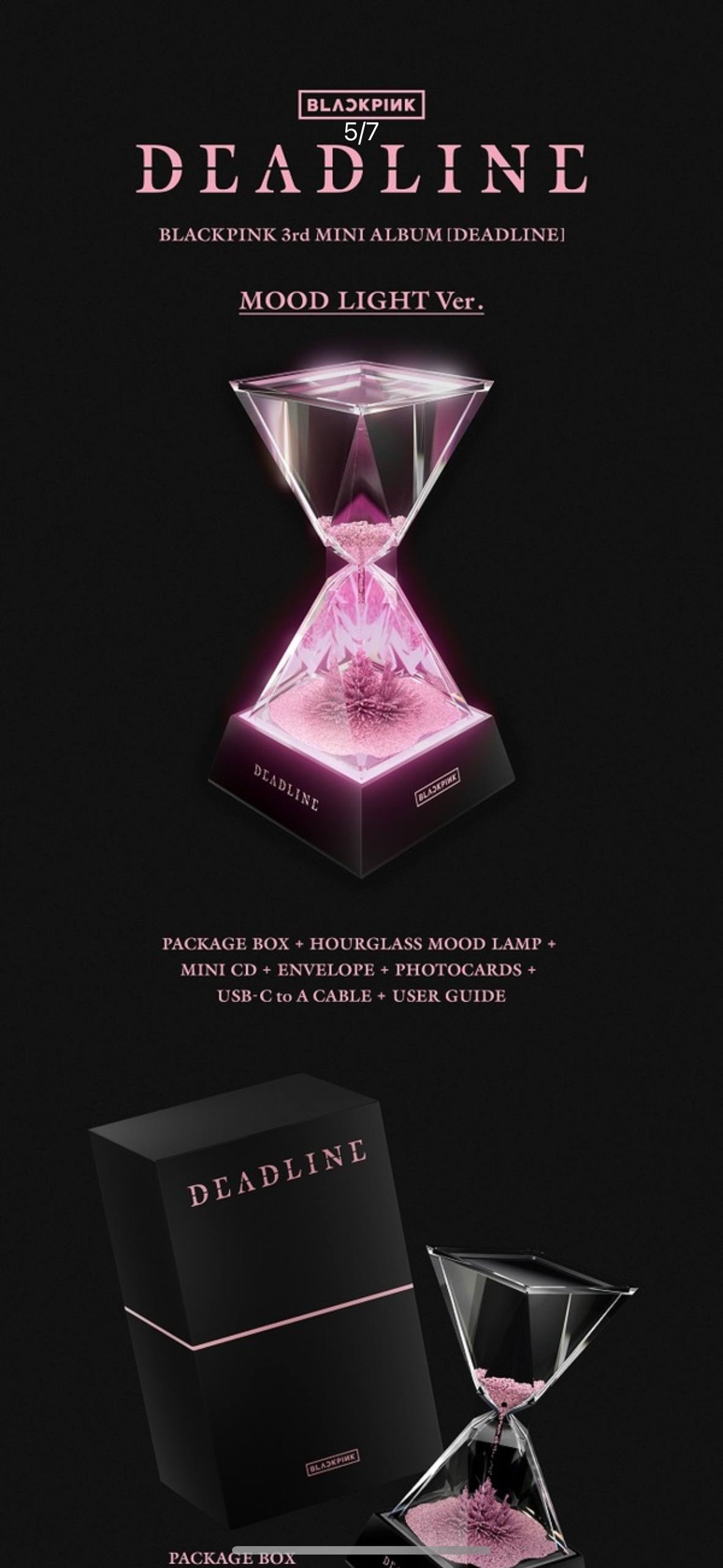 BLACKPINK DEADLINE Альбом | MOOD LIGHT Ver. Официальный K-pop альбом (A/BP/DE/ML)