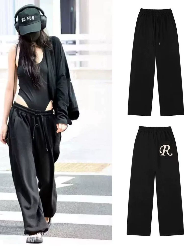 Дженни, Момо BLACKPINK / TWICE | Брюки с надписью S-M (CLO-BP-PANTS-JENNIE-MOMO)