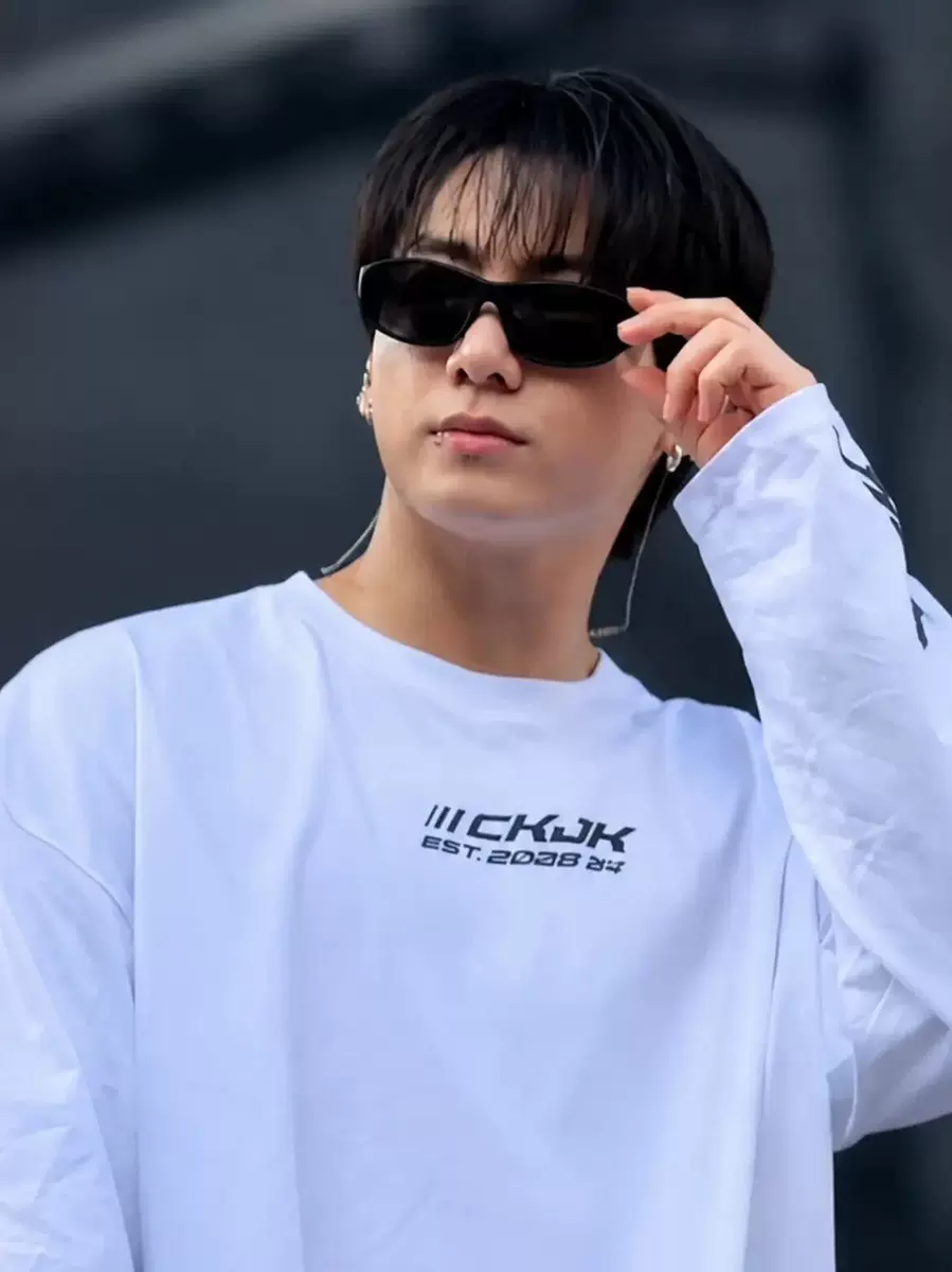 Чонгук BTS | Лонгслив белый S-3XL (CLO-BTS-LS-JK)