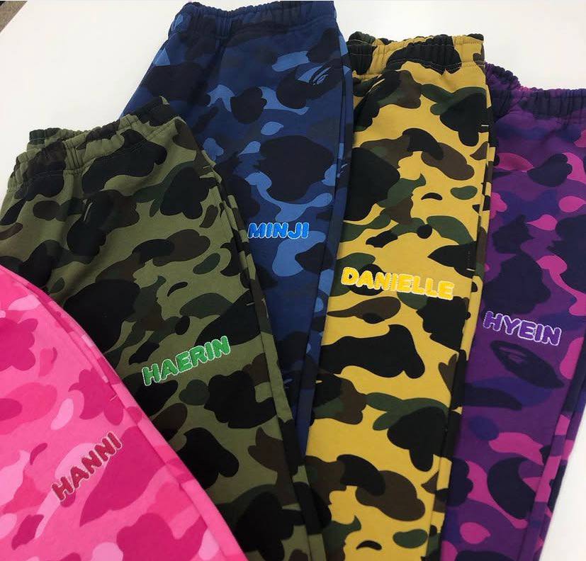 NEWJEANS | Камуфляжный костюм: зип-худи + брюки | S-L (CLO-NJ-ZIP-NEWJEANS)