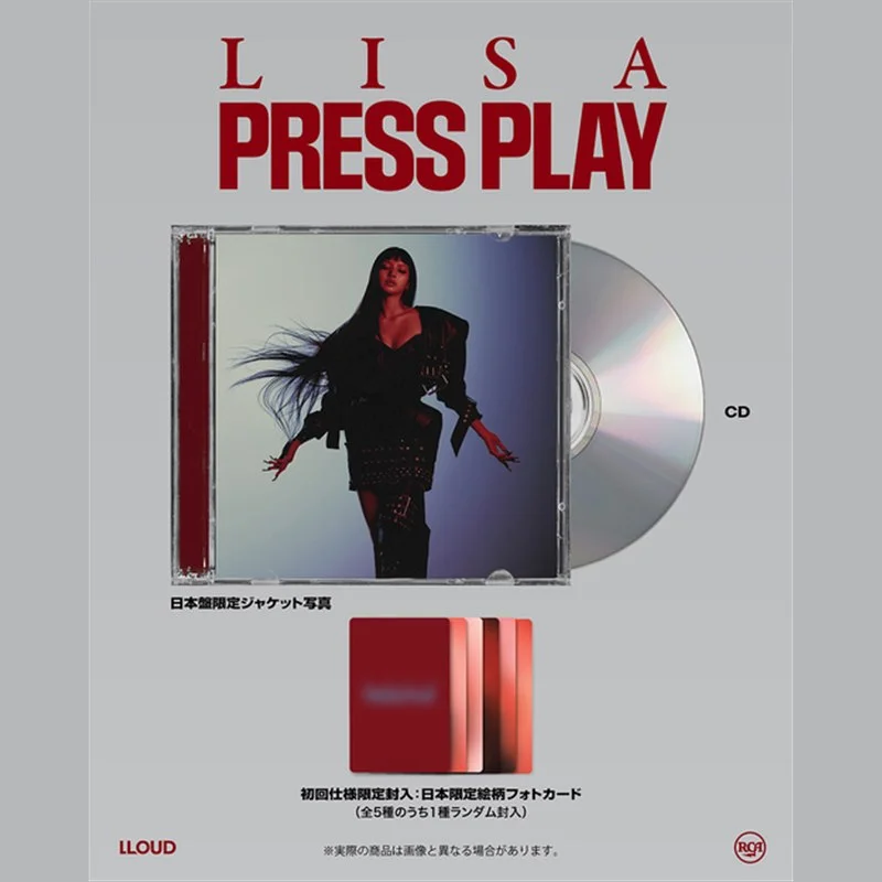 LISA BLACKPINK PRESS PLAY Альбом | JAPAN FIRST PRESS CD Ver Официальный K-pop альбом (A/BP/PP/JP)