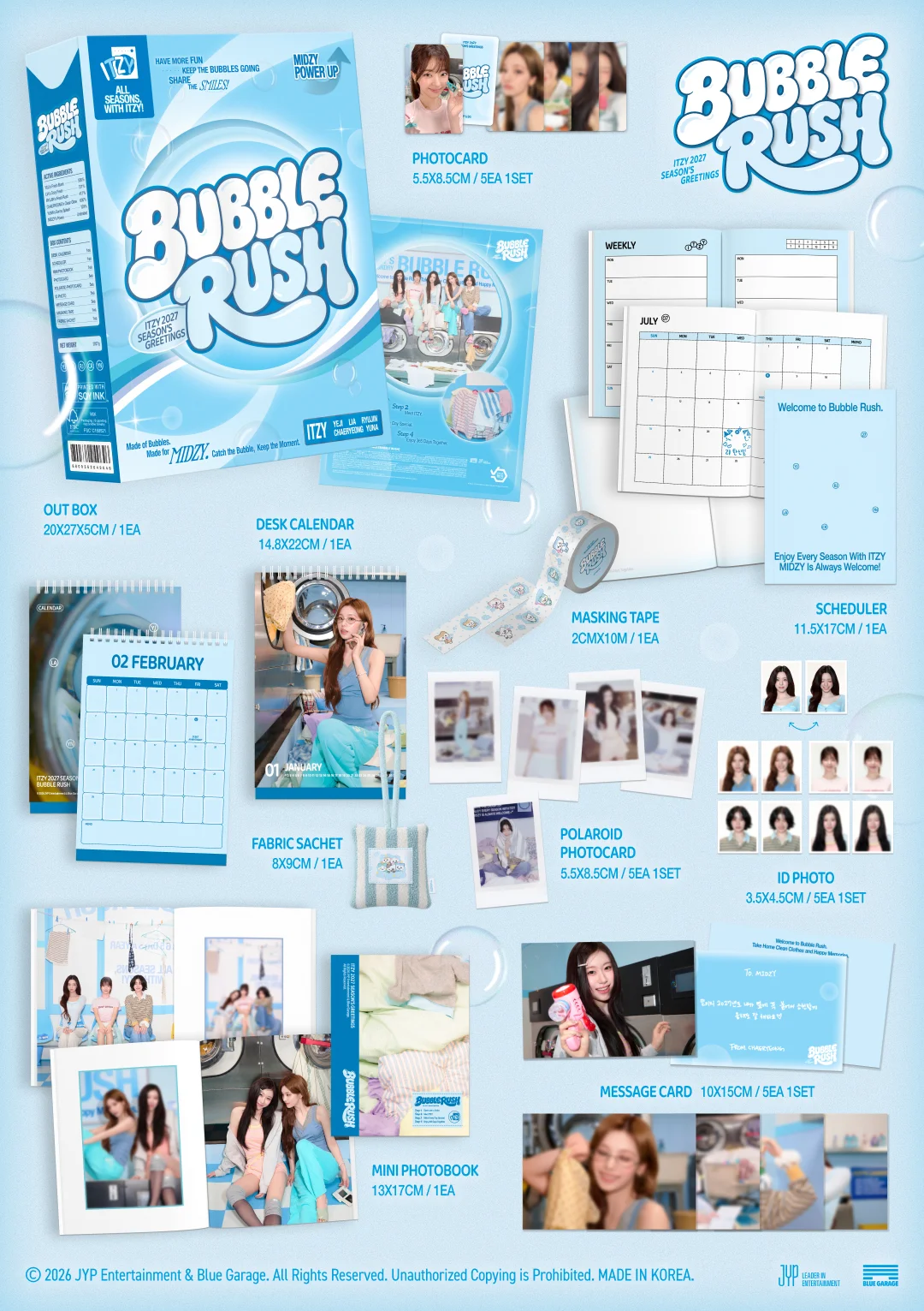 Гритинг ITZY 2027 SEASONS GREETINGS [BUBBLE RUSH]