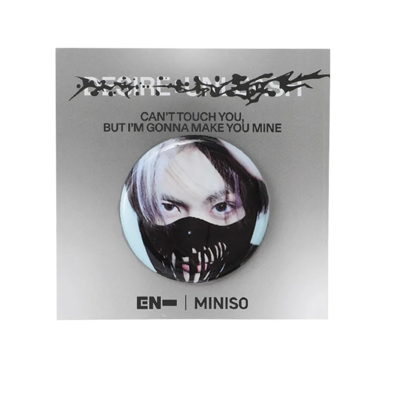 ENHYPEN х MINISO Круглый значок-портрет Чонвон (JUNGWON) | Официальный K-pop мерч | до солд-аута (M/EN/MINISO/BADGE-JUNGWON)