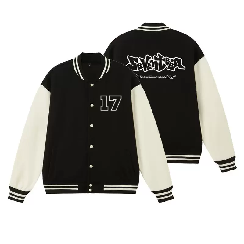 SEVENTEEN | Куртка чёрно-белая M-3XL (CLO-SVT-JACKET-GRP-2)