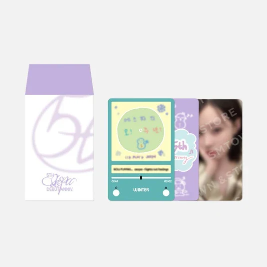 AESPA 5TH ANNIVERSARY LUCKY CARD SET Пак | Официальный трейдинг пак (P/AE/LC/5AN)