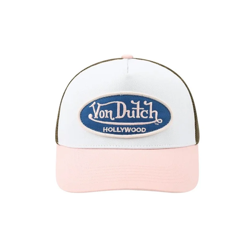 LISA BLACKPINK × LLOUD × VON DUTCH Кепка-тракер (розово-коричневая) | Официальный K-pop мерч | до солд-аута (M/A/BP/LV-HAT-PB)
