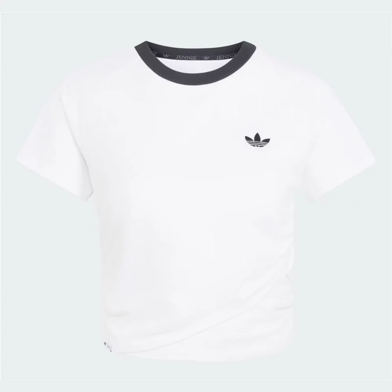 Дженни JENNIE х ADIDAS ORIGINAL ОФИЦИАЛЬНАЯ КОЛЛАБОРАЦИЯ | Футболка белая | XS-2XL (JENNIE-ADI-TEE-WH)