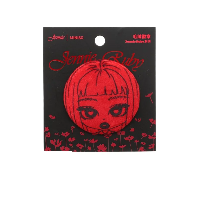 JENNIE BLACKPINK RUBY х MINISO Плюшевый значок | Официальный K-pop мерч | до солд-аута (M/BP/R/MINISO/PLUSHBADGE)